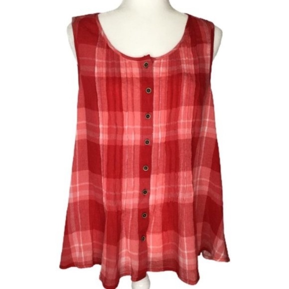 Style & Co  Sleeveless Lightweight Gauze Swing Top NWT Sz Medium - Picture 10 of 10